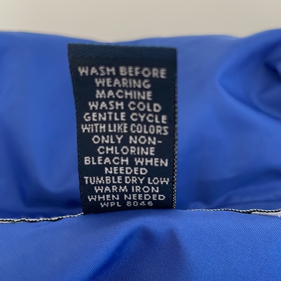 Karen Scott Sport Bright Blue Repellant Convertible Sleeve Zip/Snap Jacket Sz Lg - Picture 12 of 12